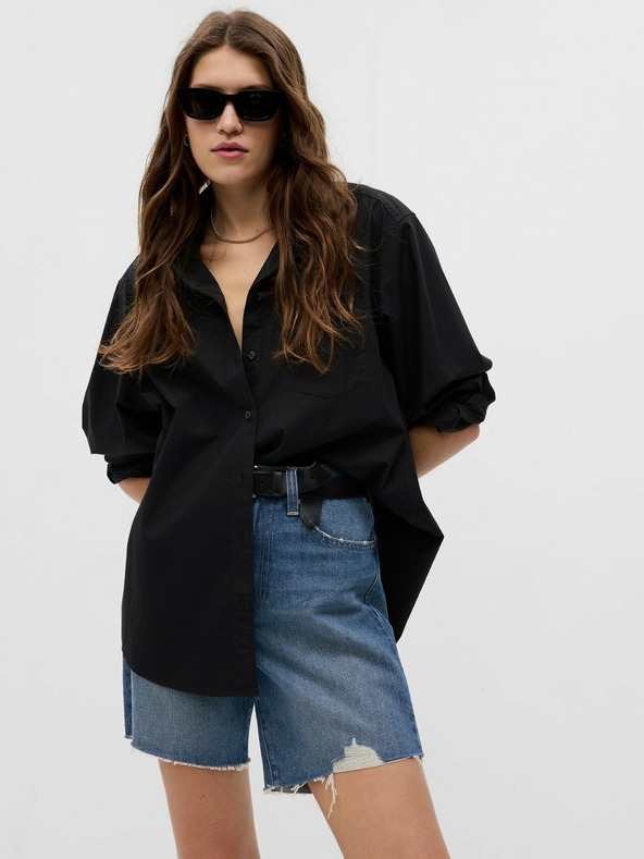 GAP Džínsové kraťasy mid rise GAP