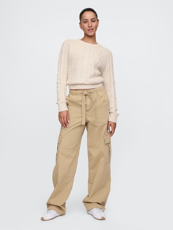 GAP Pletený sveter s výstrihom V GAP