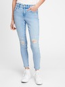 GAP Džínsy distressed jeggings mid rise GAP
