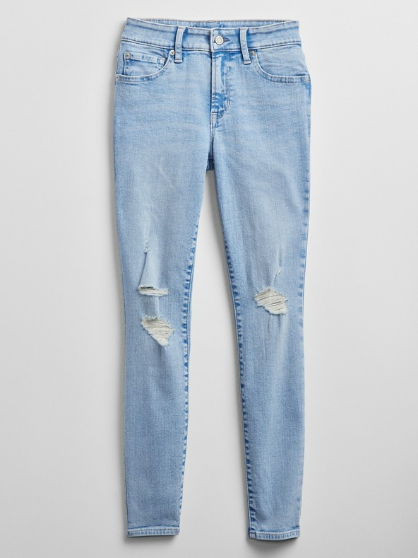 GAP Džínsy distressed jeggings mid rise GAP