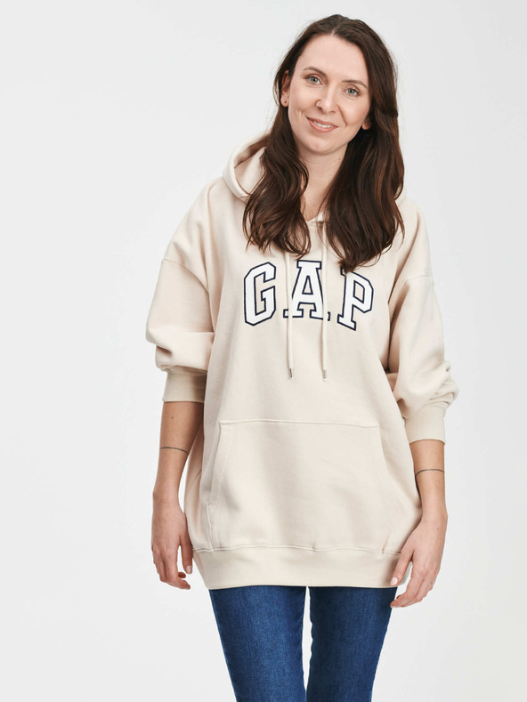 GAP Dlhšia mikina logo GAP