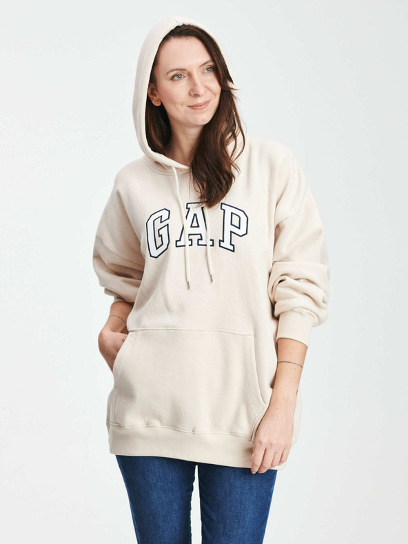 GAP Dlhšia mikina logo GAP