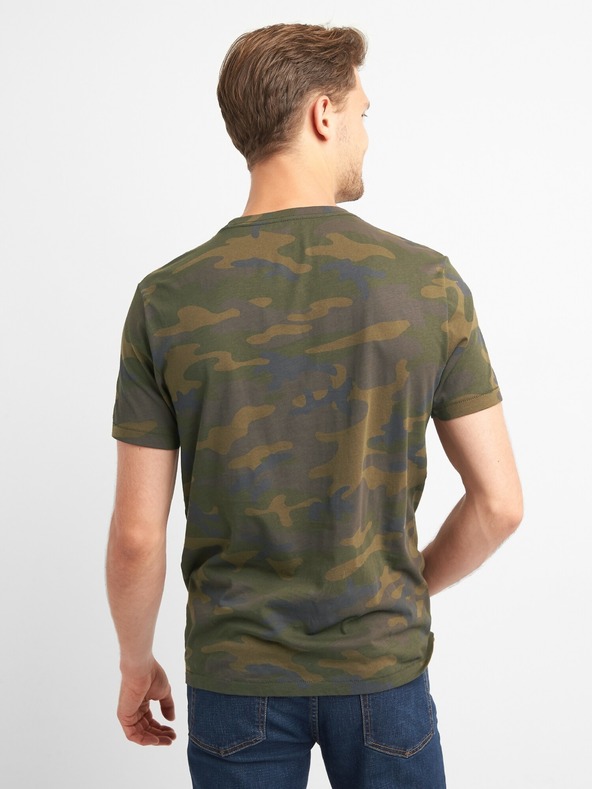 GAP Tričko GAP logo camo print