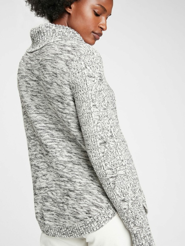 GAP Sveter cable knit s rolákom GAP