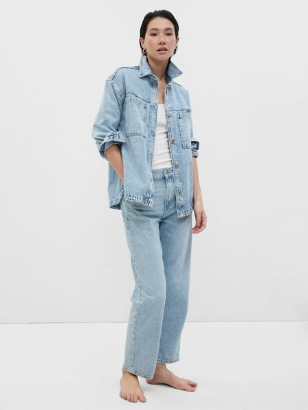 GAP Džínsová košeľová bunda GAP