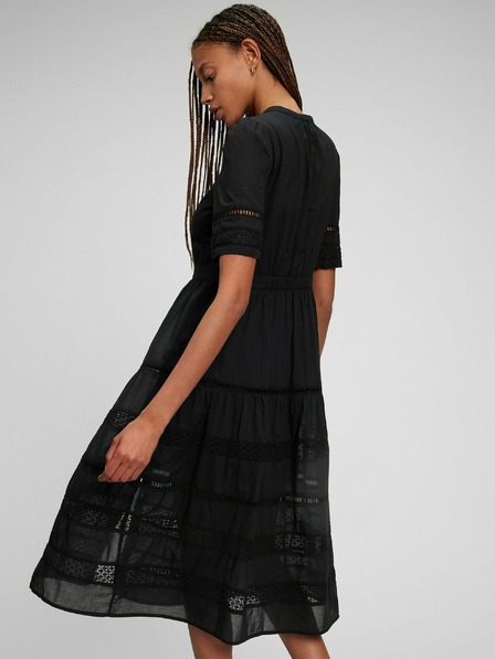 GAP Čipkové midi šaty GAP