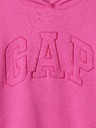 GAP Detská mikina s logom a fleece GAP