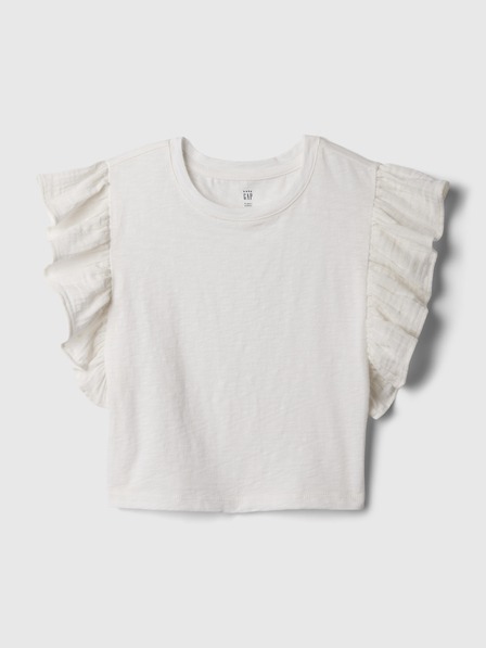 GAP Baby crop top s volánikmi GAP