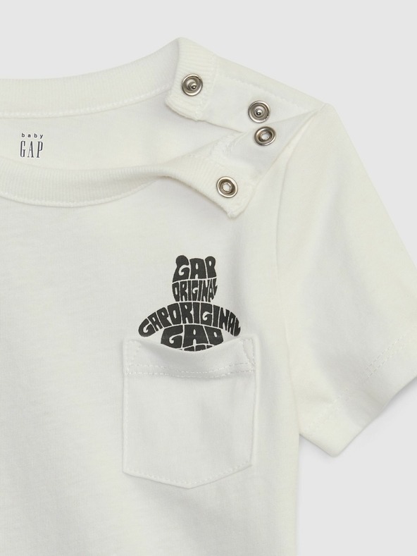 GAP Baby body s medvedíkom GAP