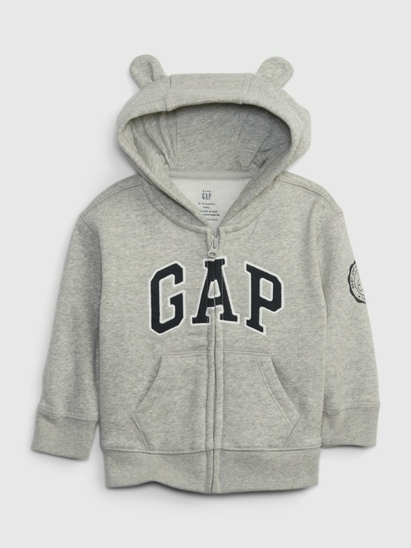 GAP Baby mikina logo a kapucňa GAP