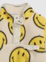 GAP Baby fleece mikina Gap × SmileyWorld® Unisex GAP