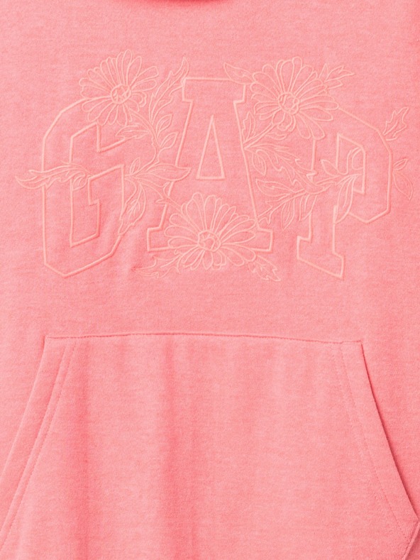 GAP Detská mikina s logom a fleece GAP