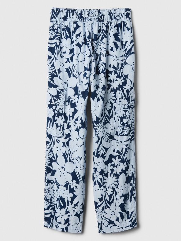 GAP Detské ľanové cargo nohavice GAP