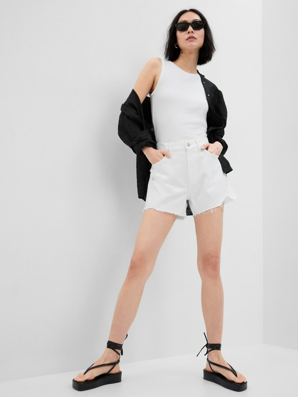 GAP Džínsové kraťasy high rise GAP