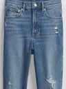 GAP Džínsy slim High Rise Destructed Vintage GAP