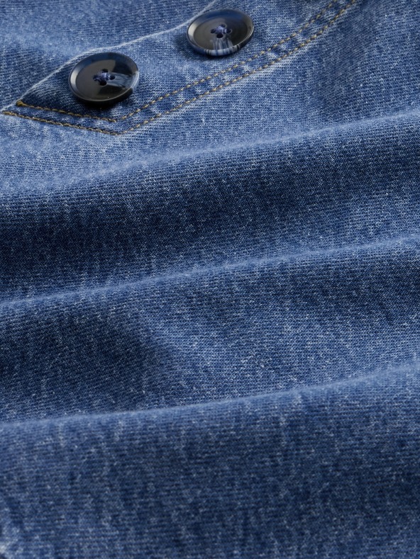 GAP Džínsová kraťasová sukňa Sailor GapStudio by Zac Posen GAP