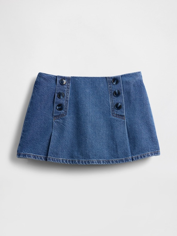 GAP Džínsová kraťasová sukňa Sailor GapStudio by Zac Posen GAP