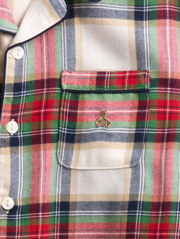 GAP Detský flanelový pyžamový set Unisex GAP