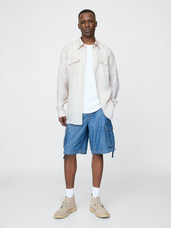 GAP Ľanová košeľa Classic Shirt GAP