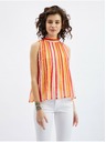 Orsay Ružovo-oranžová dámska pruhovaná blúzka ORSAY