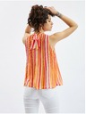 Orsay Ružovo-oranžová dámska pruhovaná blúzka ORSAY