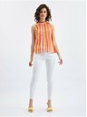 Orsay Ružovo-oranžová dámska pruhovaná blúzka ORSAY