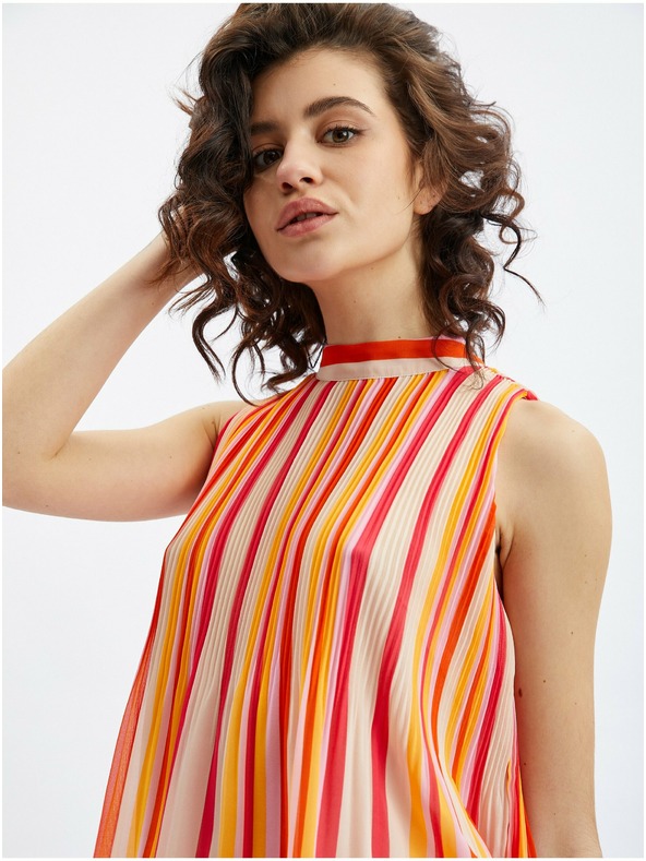 Orsay Ružovo-oranžová dámska pruhovaná blúzka ORSAY