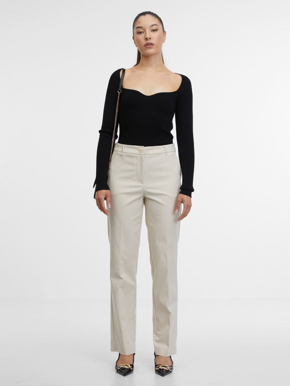 Orsay Béžové dámske nohavice ORSAY