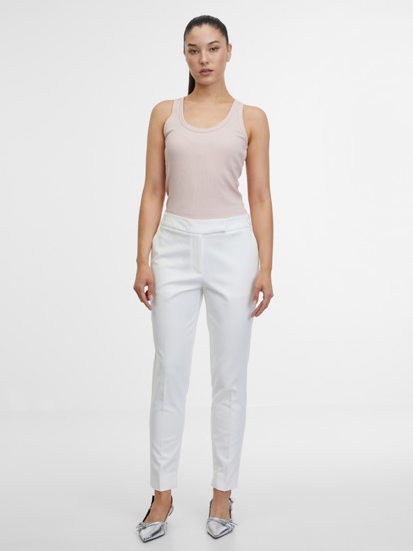 Orsay Biele dámske nohavice ORSAY