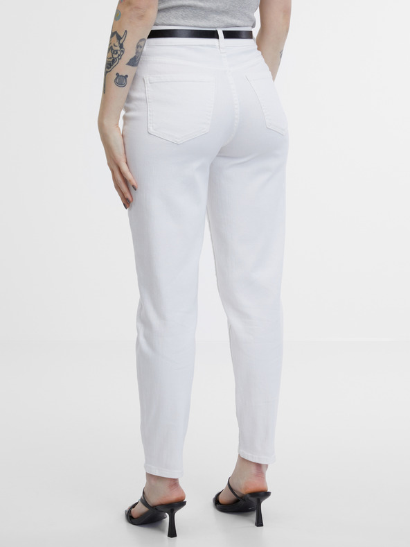 Orsay Biele dámske mom džínsy ORSAY