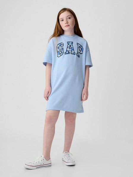 GAP Detské šaty s logom oversize GAP