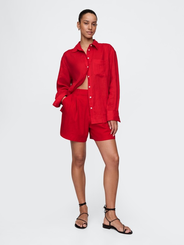 GAP Ľanová oversize košeľa Big Shirt GAP