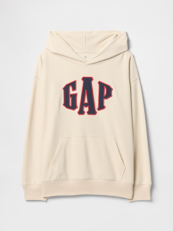 GAP Detská mikina s logom a fleece GAP