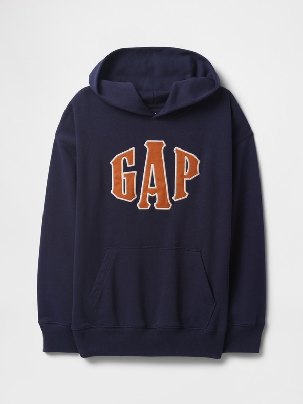 GAP Detská mikina s logom a fleece GAP