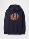 GAP Detská mikina s logom a fleece GAP