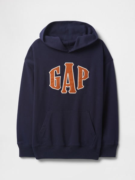 GAP Detská mikina s logom a fleece GAP