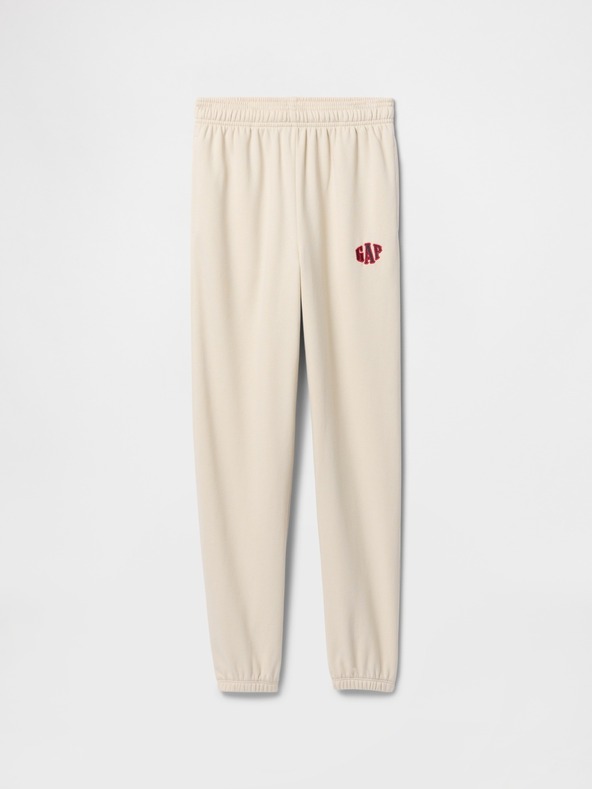 GAP Detské tepláky fleece logo army GAP