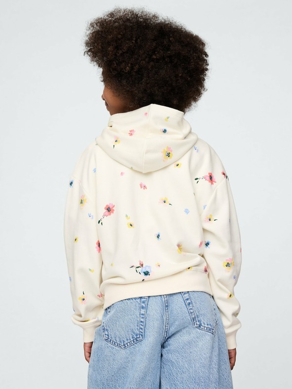 GAP Detská mikina s logom a fleece GAP