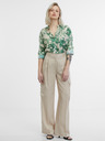 Orsay Zeleno-béžová dámska košeľa ORSAY
