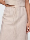 GAP Ľanová midi sukňa GAP