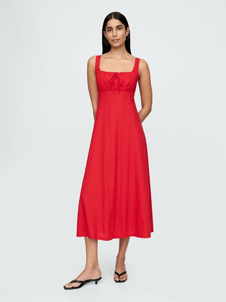 GAP Ľanové maxi šaty GAP