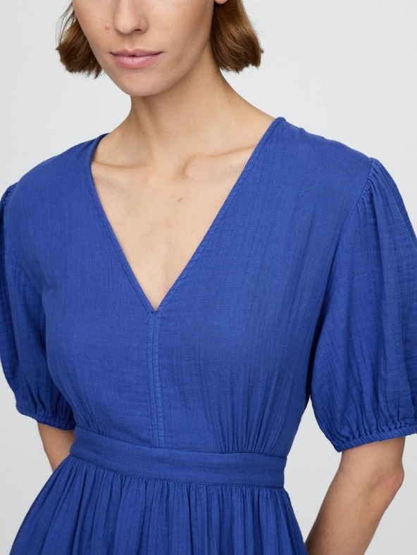 GAP Mušelínové midi šaty GAP