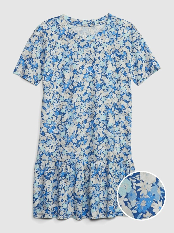 GAP Detské kvetované šaty GAP