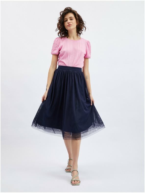 Orsay Tmavomodrá dámska sukňa ORSAY