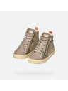 Geox Béžové dievčenské tenisky Geox Mirroless