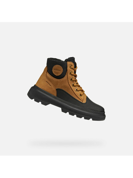 Geox Svetlo hnedé chlapčenské členkové topánky Geox Kiddartah WPF