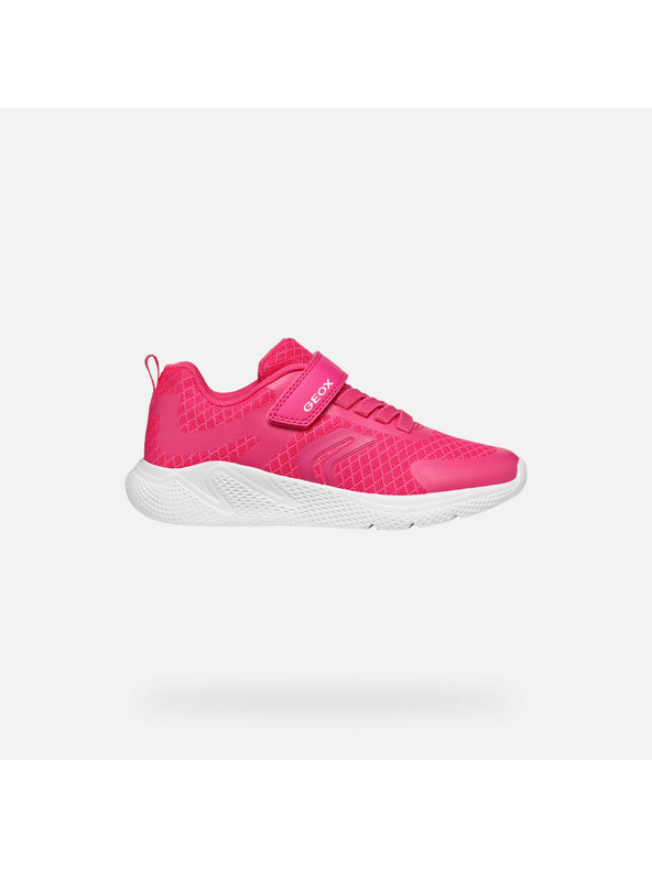 Geox Tmavoružové dievčenské tenisky Geox Sprintye