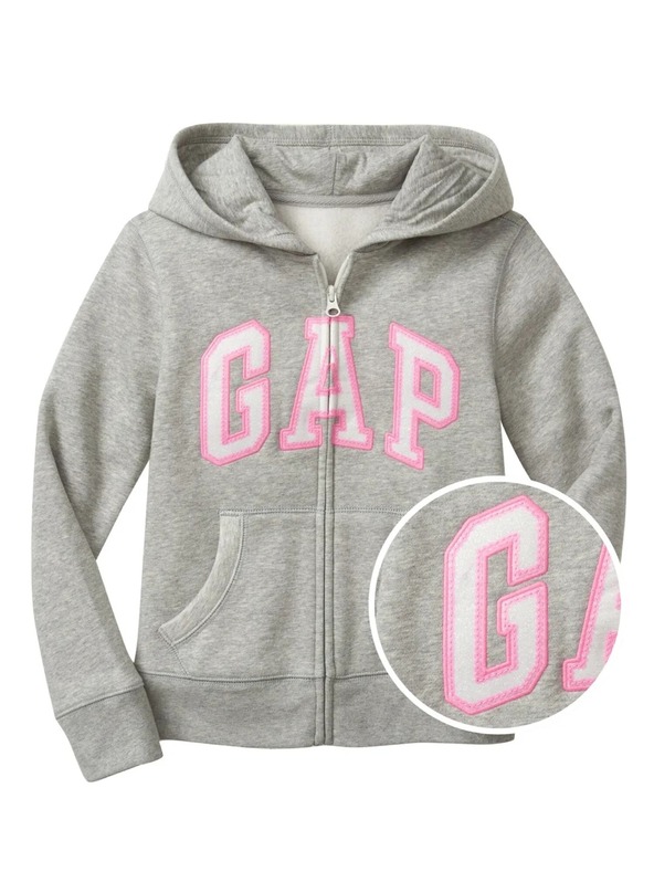 GAP Detská mikina GAP logo zip