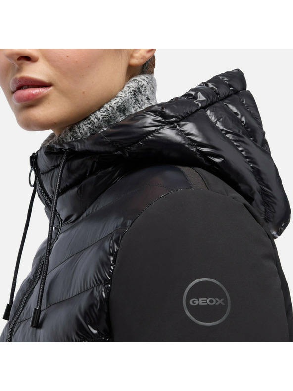 Geox Čierna dámska parka Geox Spherica