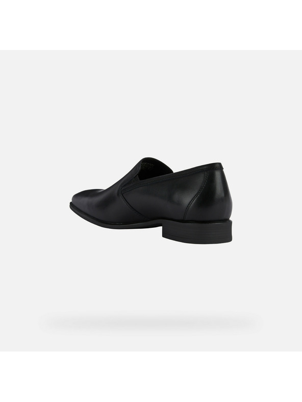 Geox Čierna pánska spoločenská obuv Geox Omo High Life